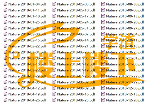 SCI期刊《Nature》自然期刊2018年合订本合集周刊高清无水印PDF 原版外刊